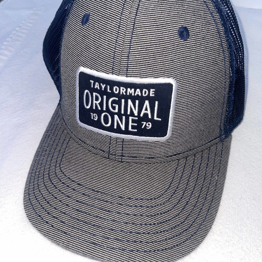 TAYLOR MADE GOLF ADULT UNISEX SNAPBACK ADJUSTABLE HAT: GREY (ORIGINAL ONE 1979) - Picture 2 of 11